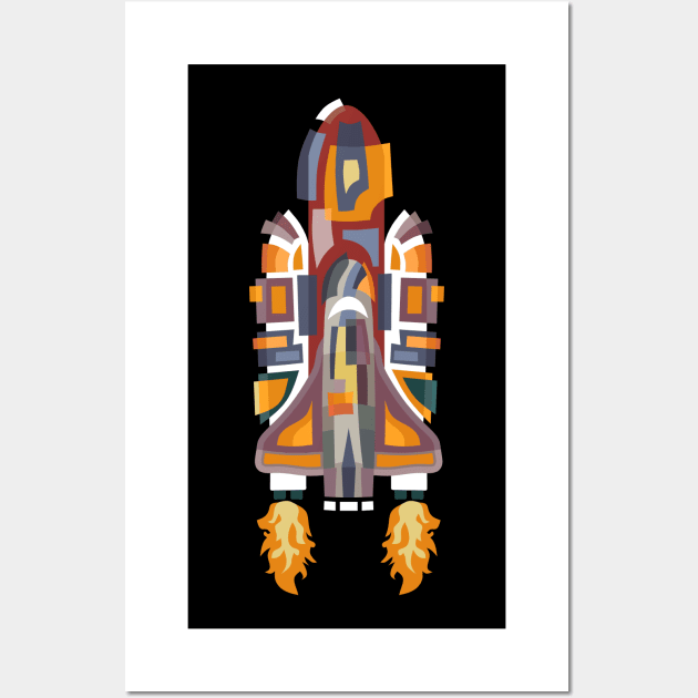 DESIGNED TO FLY OUTER SPACE Wall Art by STYLIZED ART